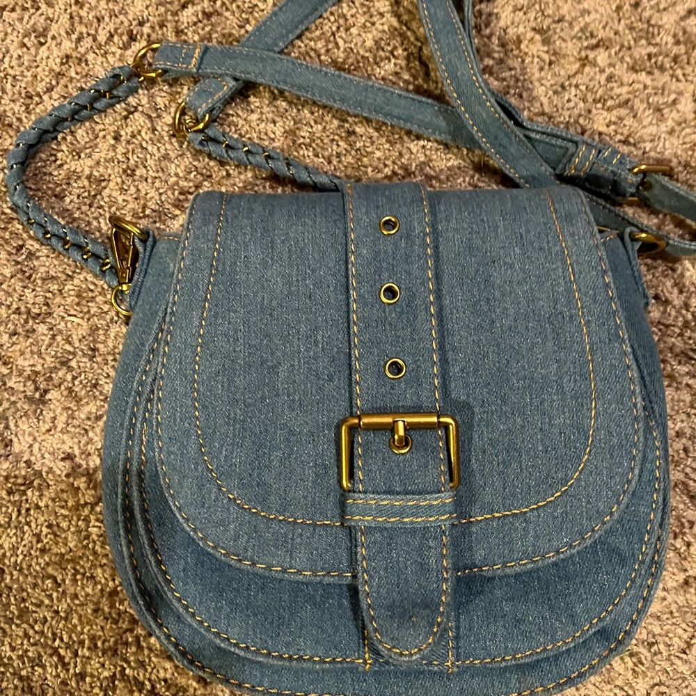 House of Harlow 1960 denim saddle crossbody - Picture 8 of 8